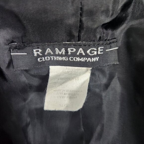 Rampage Black Textured Jacket Women's Small Single-Button Short Whimsigoth - Picture 5 of 8